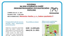 Zveme vás Den otevřených dveří psychiatrie