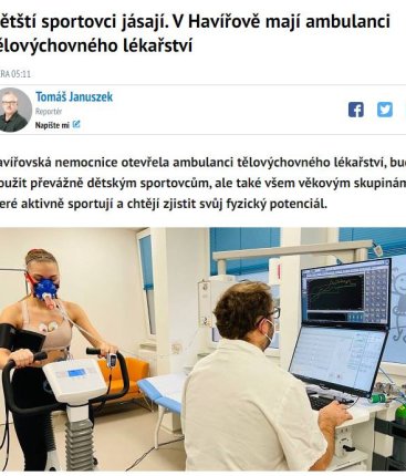 Dětští sportovci jásají. V Havířově mají ambulanci tělovýchovného lékařství