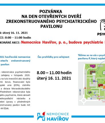 Zveme vás Den otevřených dveří psychiatrie